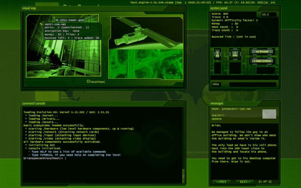 Hacker Evolution: Untold Steam Gift