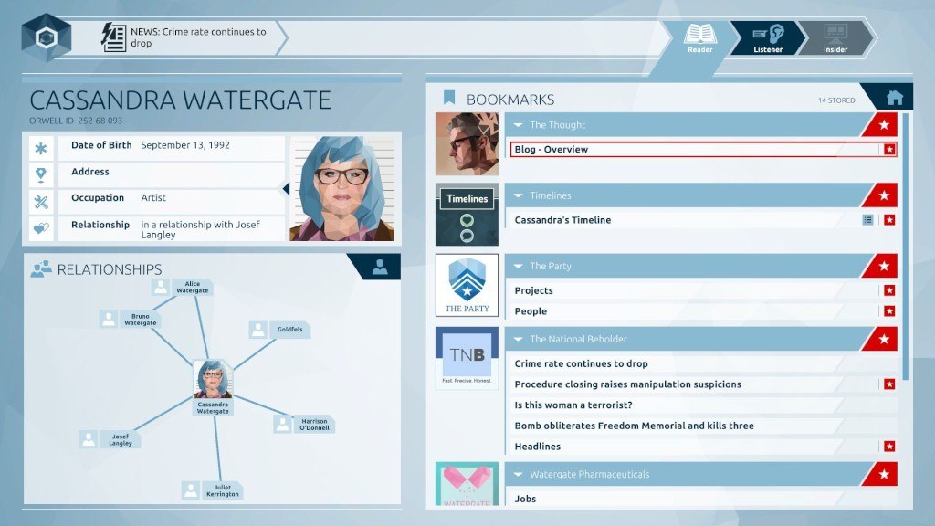Orwell: Keeping an Eye On You Steam CD Key