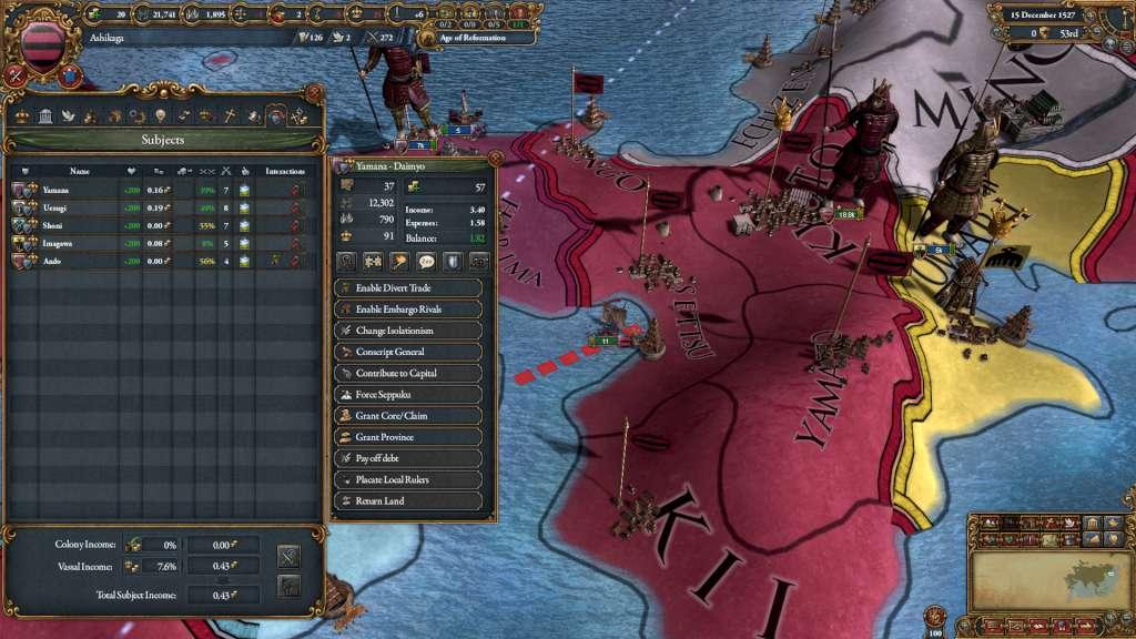 Europa Universalis IV - Mandate of Heaven Expansion PC Steam CD Key