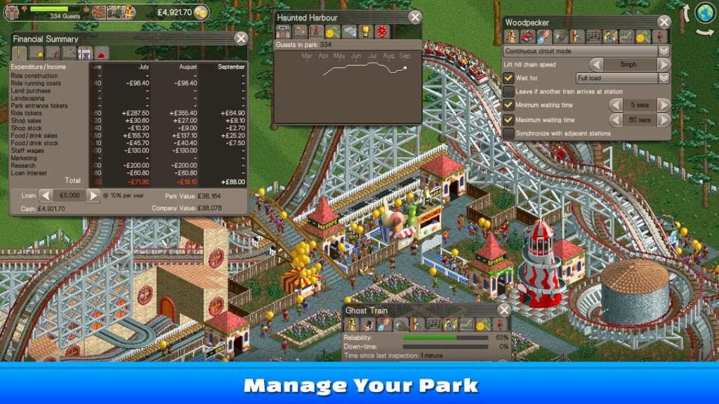 RollerCoaster Tycoon Classic PC Steam CD Key