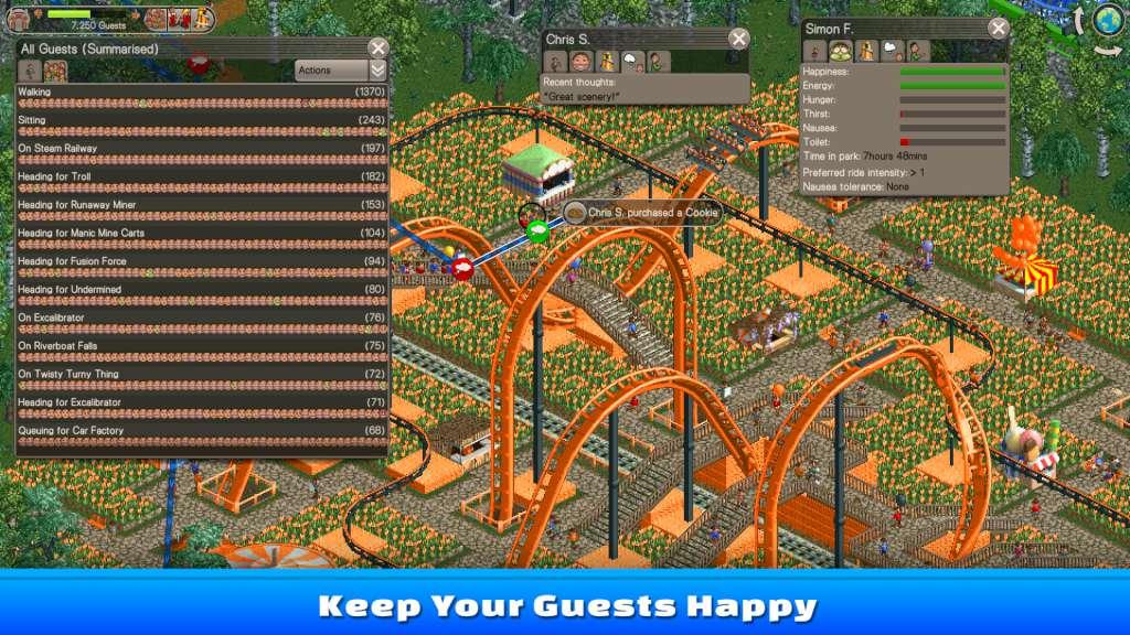 RollerCoaster Tycoon Classic PC Steam CD Key