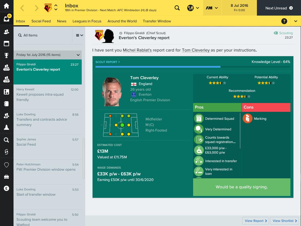 Football Manager 2017 EU PC Steam CD Key