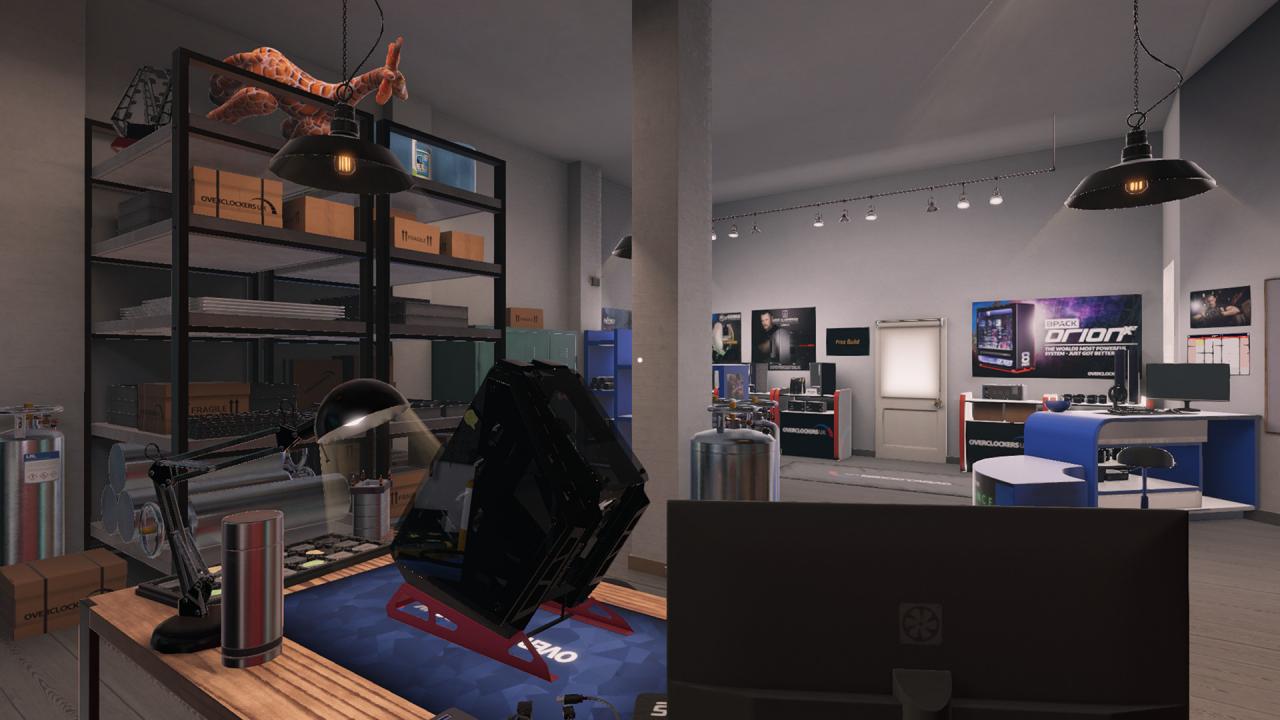 PC Building Simulator - Overclockers UK Workshop DLC EU Steam Klucz cyfrowy
