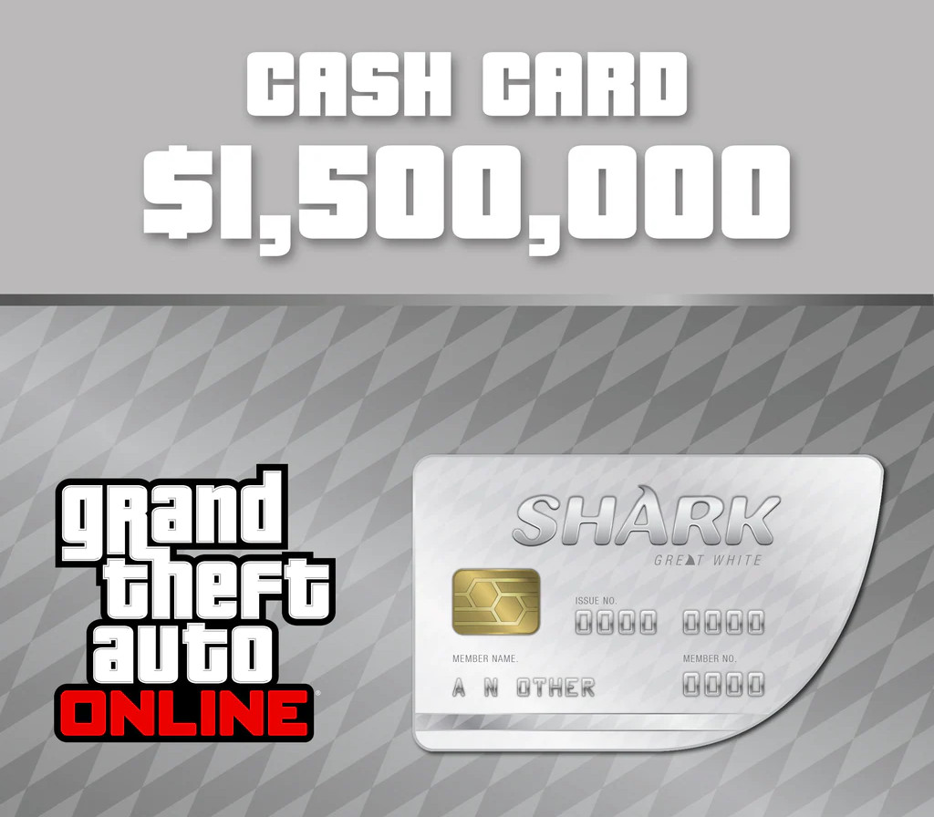Grand Theft Auto Online - $1,500,000 Great White Shark Cash Card PC Ac