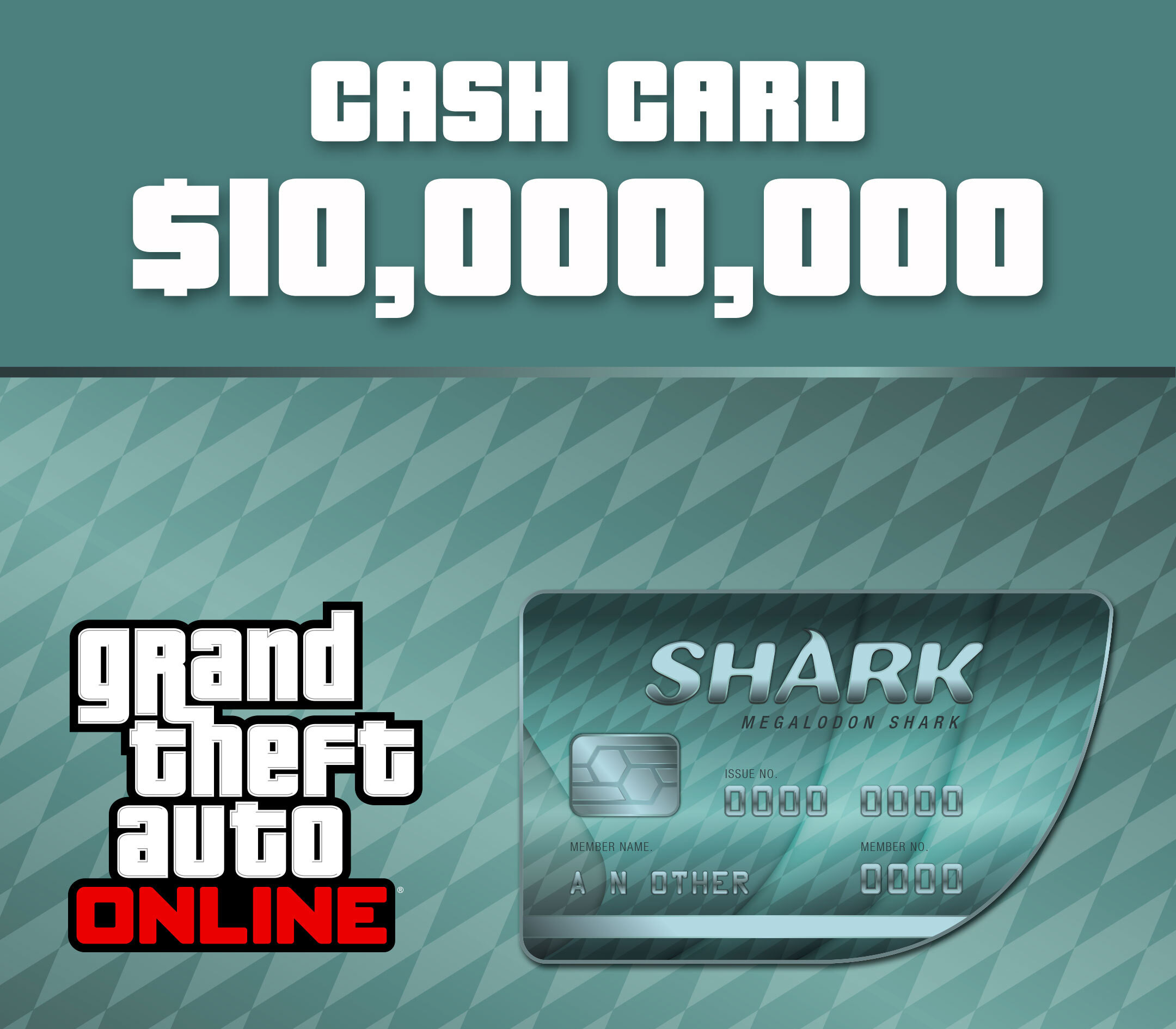 Grand Theft Auto Online - $10,000,000 Megalodon Shark Cash Card PC Act