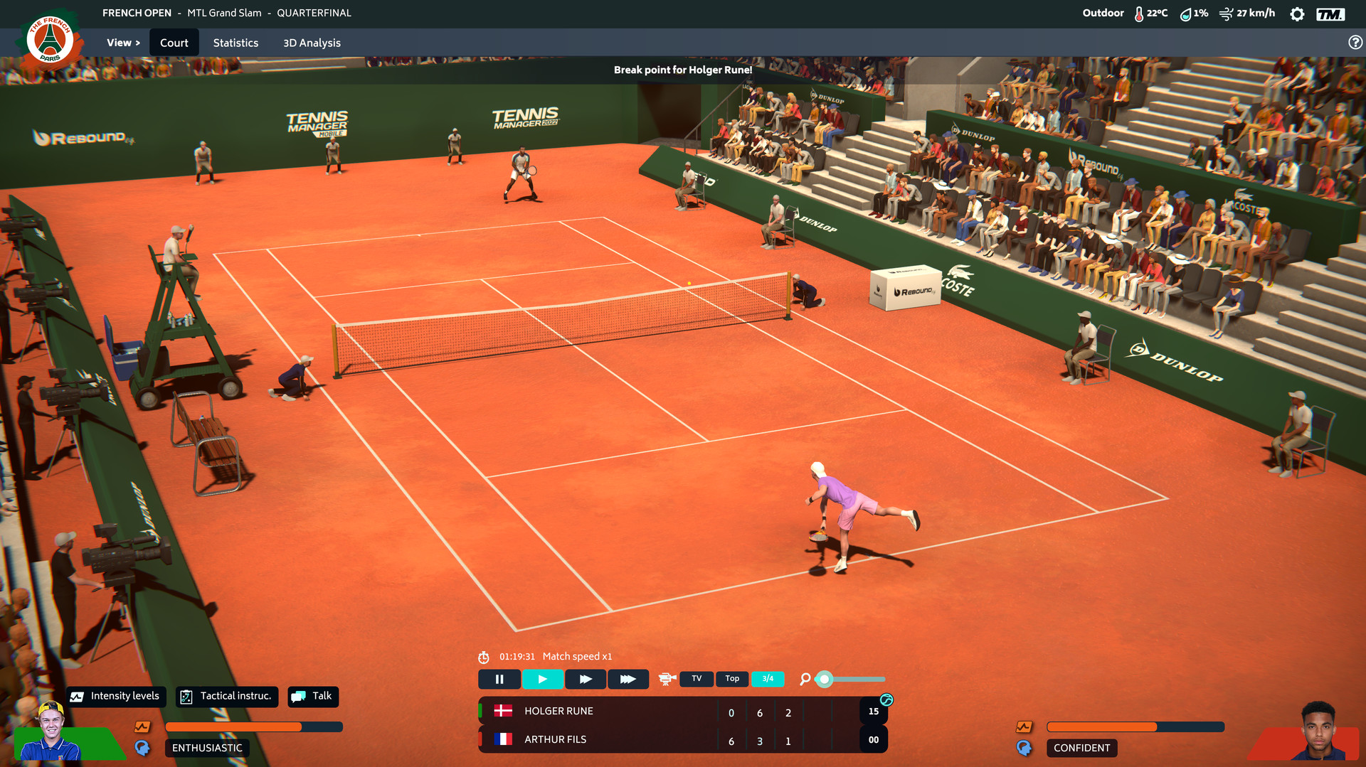 Tennis Manager 2022 EU Steam CD Key