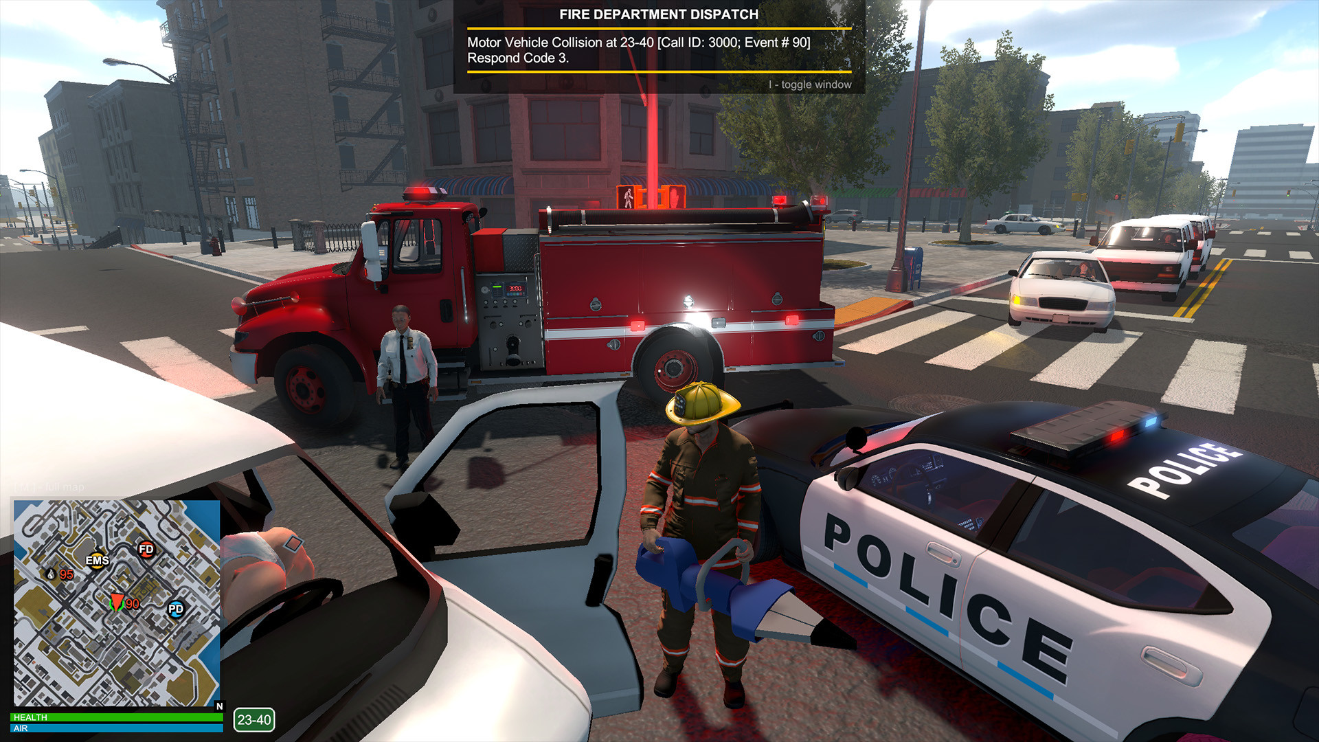 Flashing Lights - Police, Firefighting, Emergency Services Simulator S
