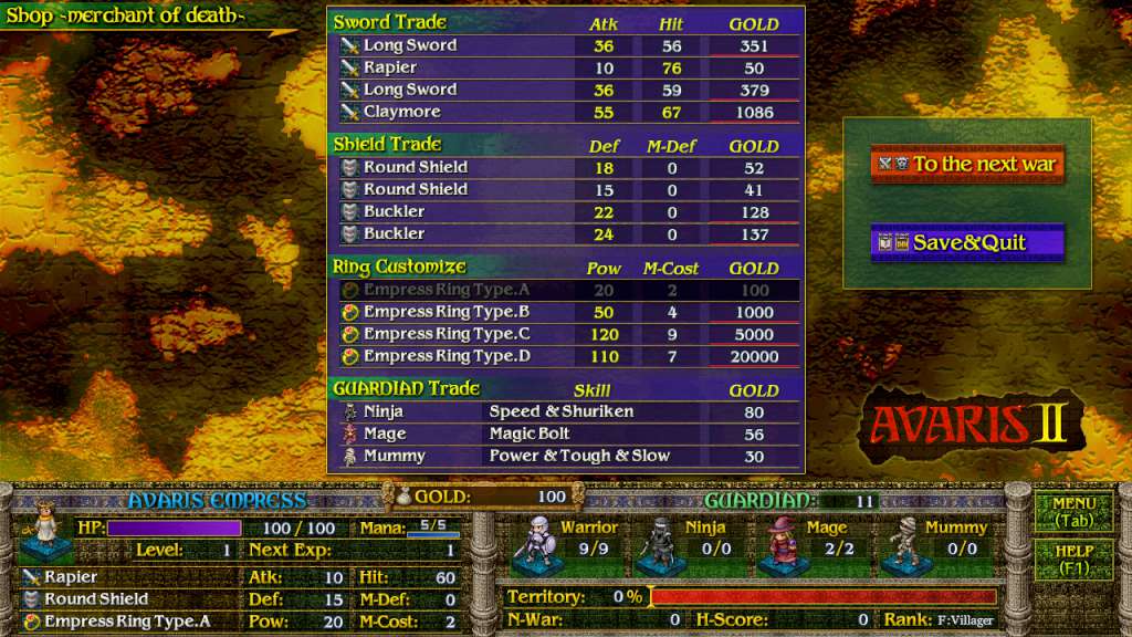 Avaris 2: The Return of the Empress PC Steam CD Key