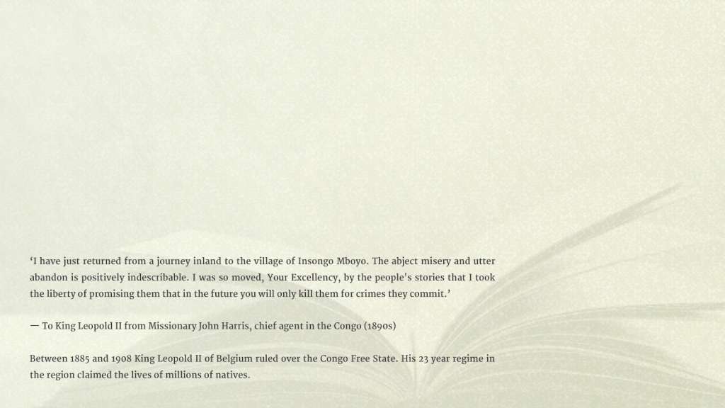 Unheard Screams - King Leopold II rule over the Congo Steam CD Key