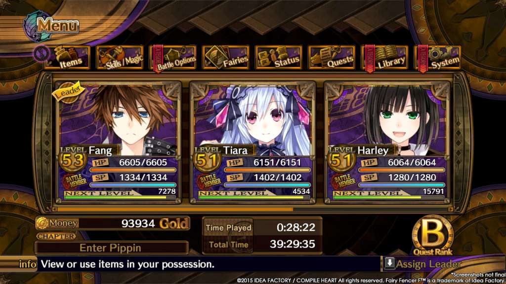 Fairy Fencer F RoW Steam CD Key