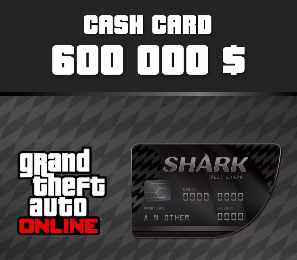 Grand Theft Auto Online - $600,000 Bull Shark Cash Card PC Activation 