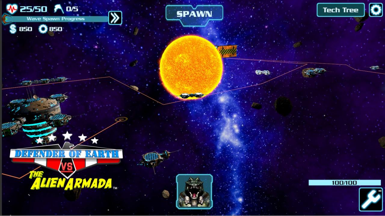 Defender of Earth vs The Alien Armada Steam Klucz cyfrowy