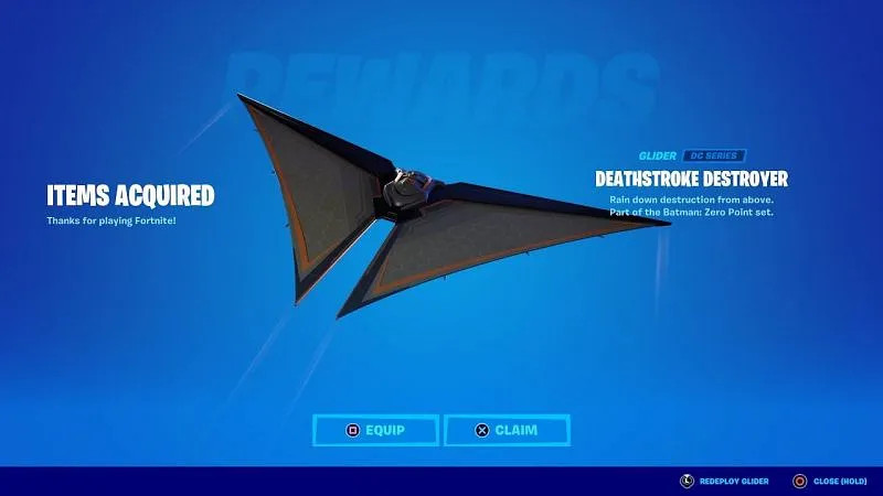 Fortnite - Deathstroke Destroyer Glider DLC PC Epic Games CD Key