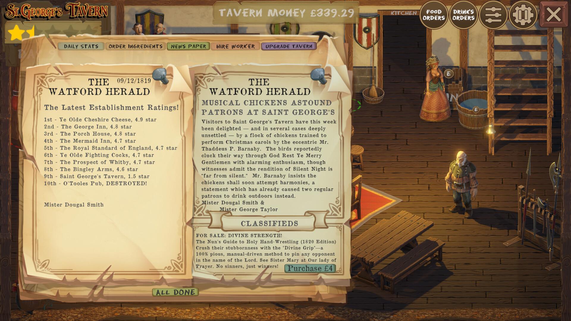 Saint George's Tavern PC Steam CD Key
