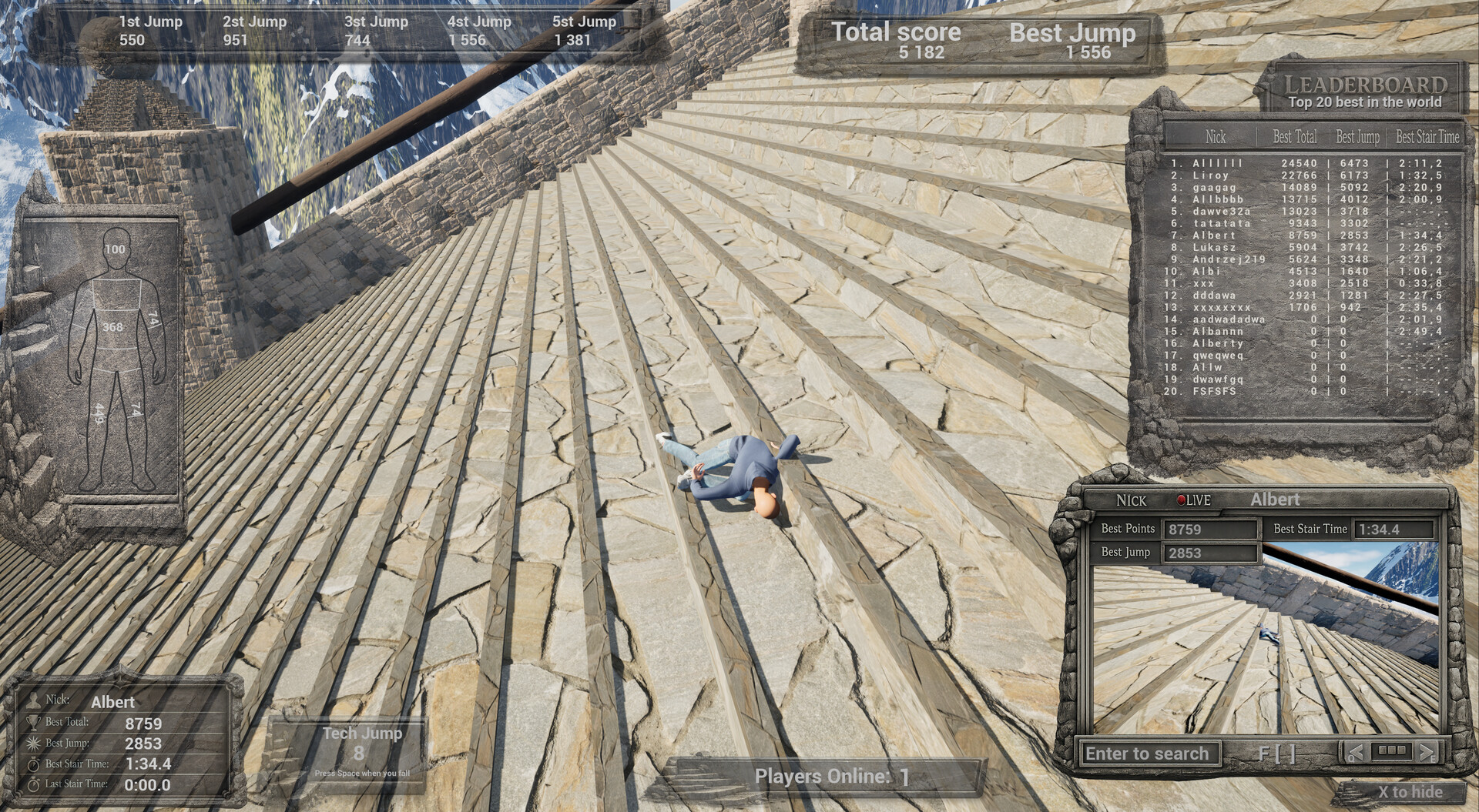 Down The Stairs: The Game PC Steam CD Key