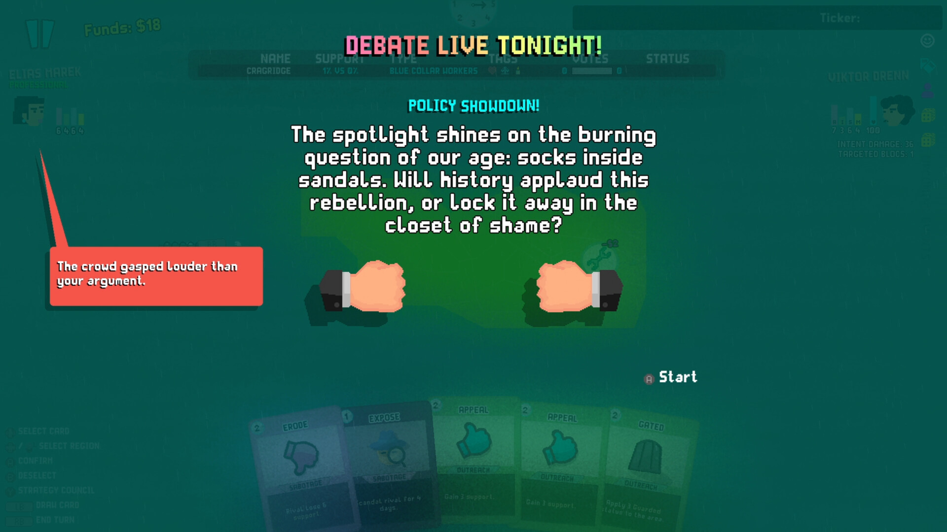 Politiks: Satirical Roguelite Deckbuilder PC Steam CD Key
