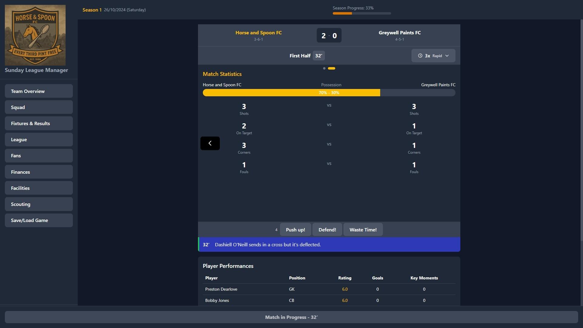 Sunday League Manager: Horse and Spoon PC Steam CD Key