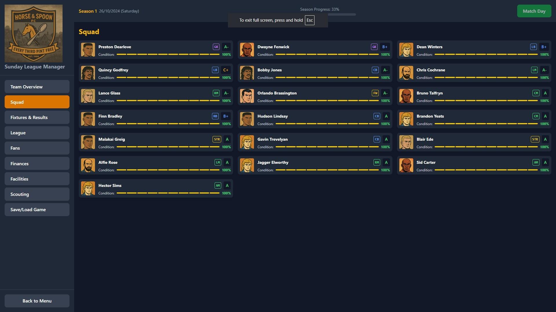 Sunday League Manager: Horse and Spoon PC Steam CD Key