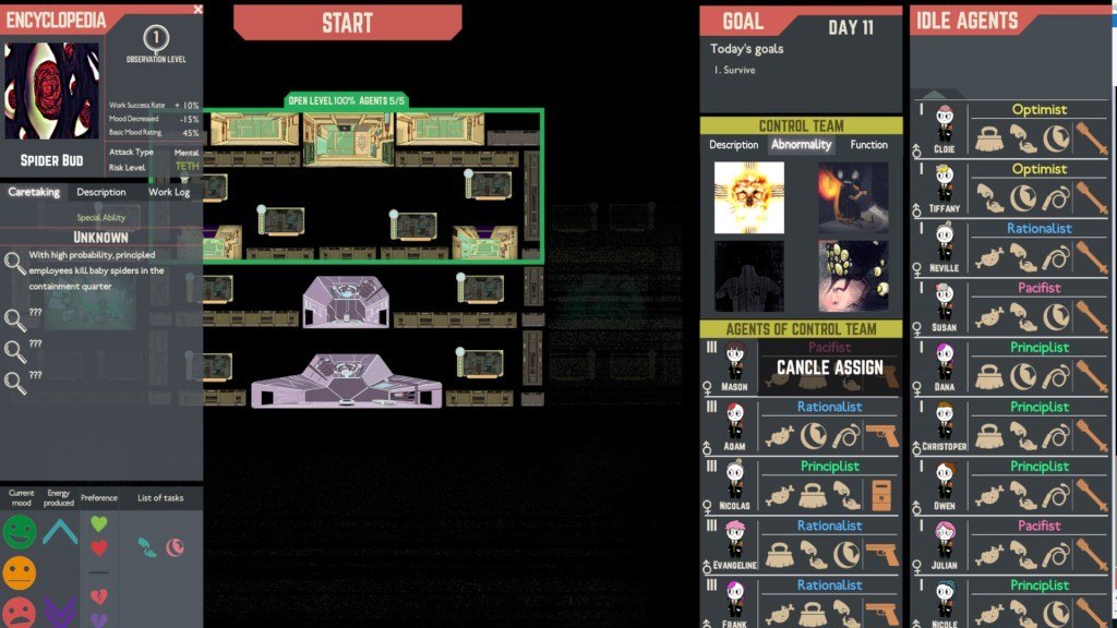 Lobotomy Corporation: Monster Management Simulator Steam Account