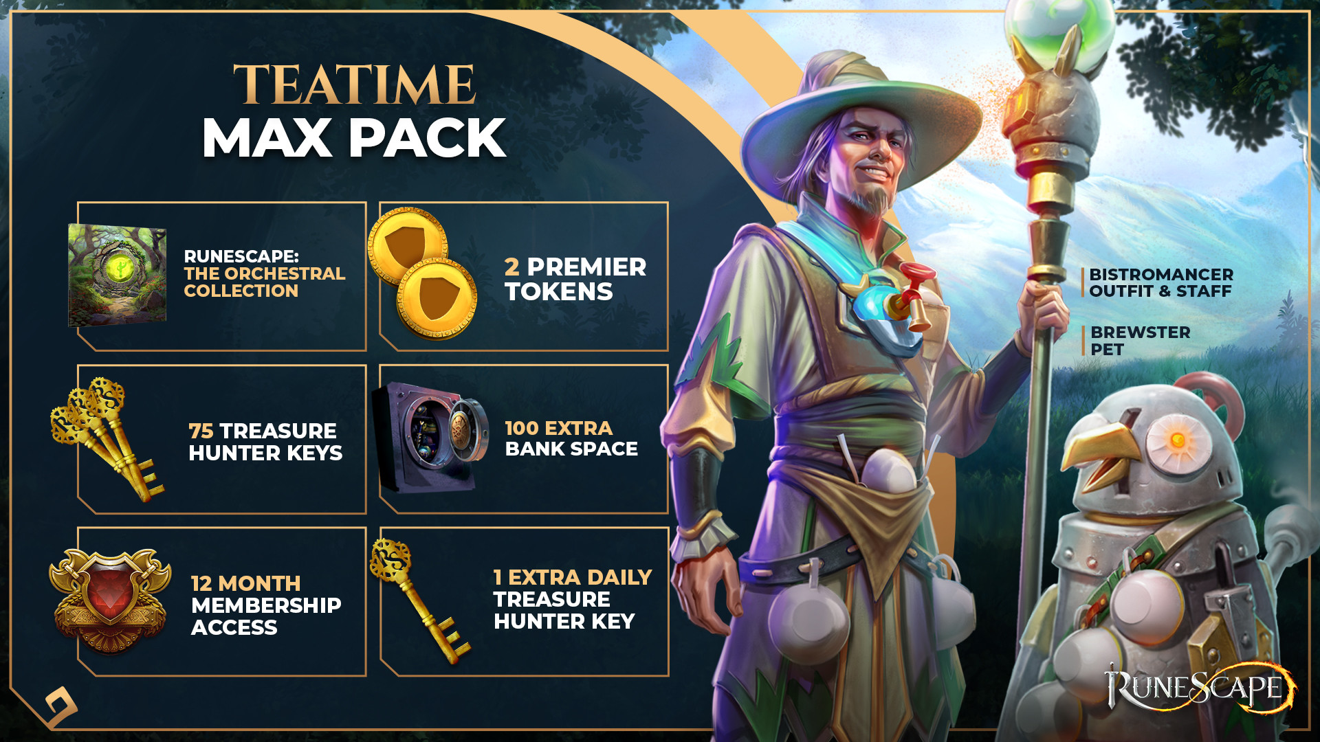 RuneScape - Teatime Max Pack DLC Steam CD Key