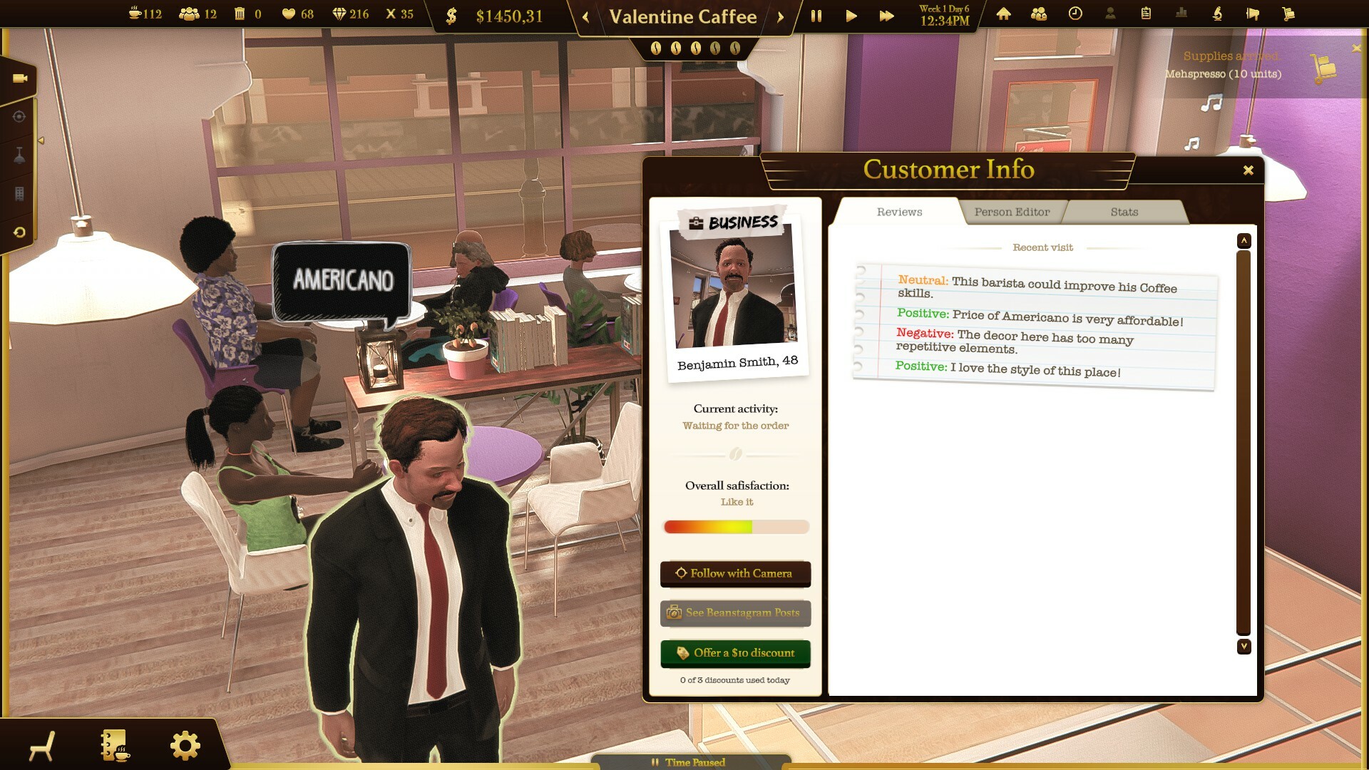 Espresso Tycoon Steam Account