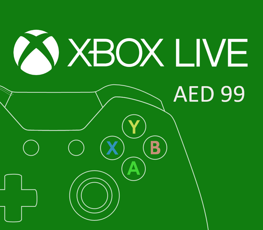 XBOX Live AED 99 Prepaid Card AE