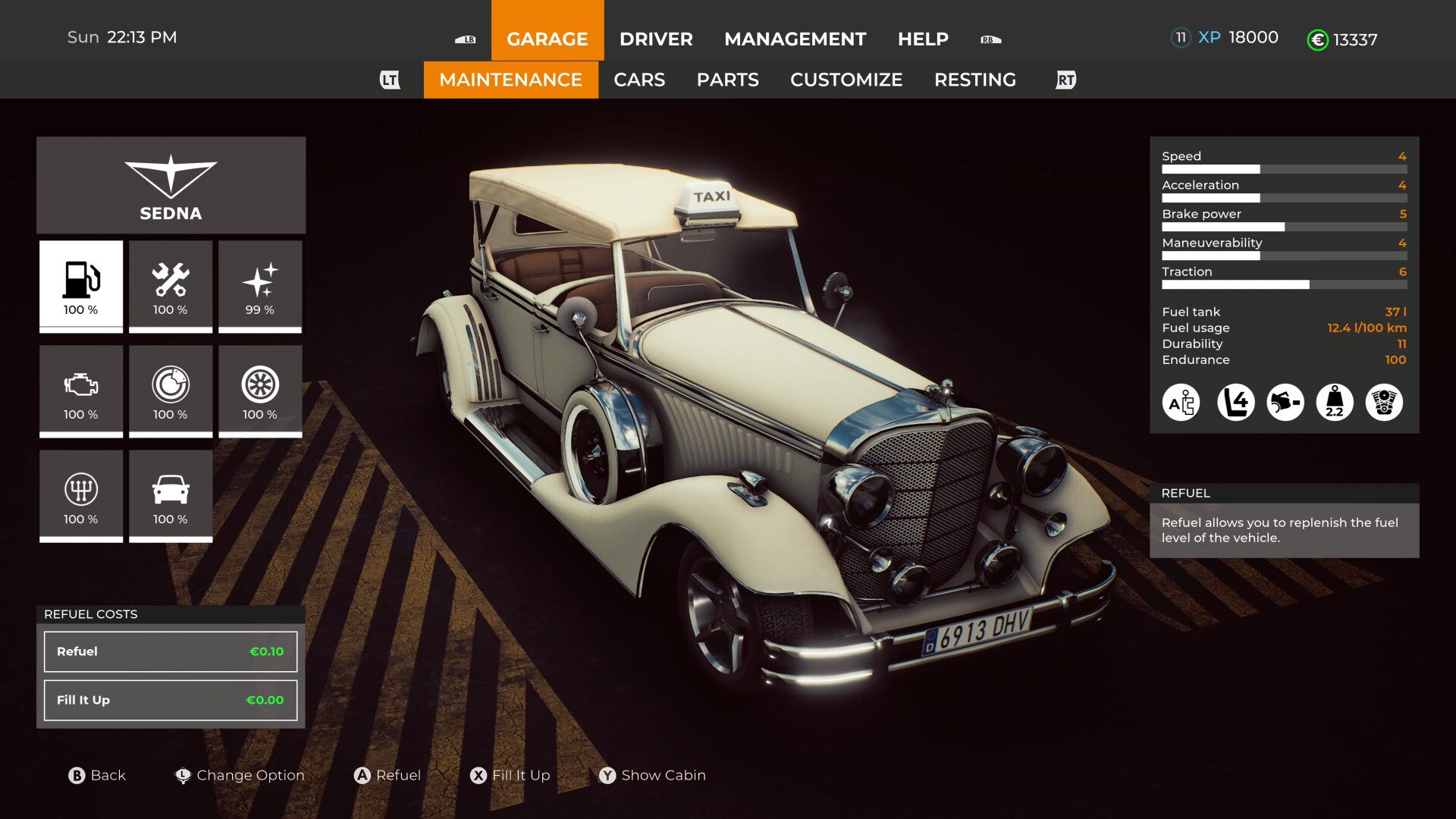 Taxi Life: A City Driving Simulator - VIP Vintage Convertible Car DLC Xbox Series X|S CD Key