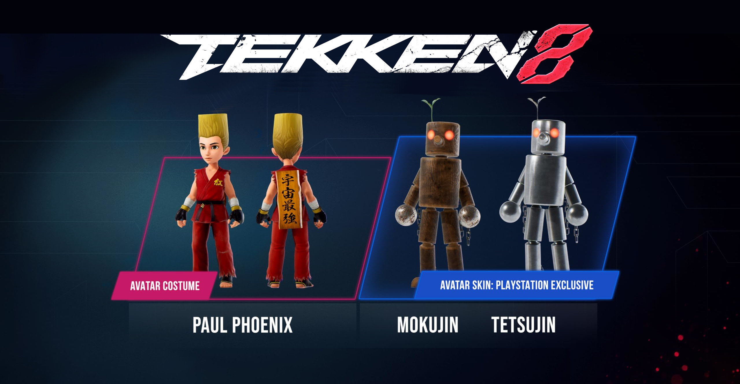 TEKKEN 8 - Pre-order Bonus: Paul Pheonix Set + Mokujin & Tetsujin Skins DLC PS5 Klucz cyfrowy