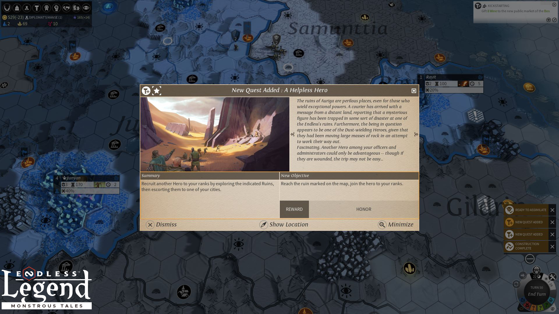 Endless Legend - Monstrous Tales DLC Steam CD Key