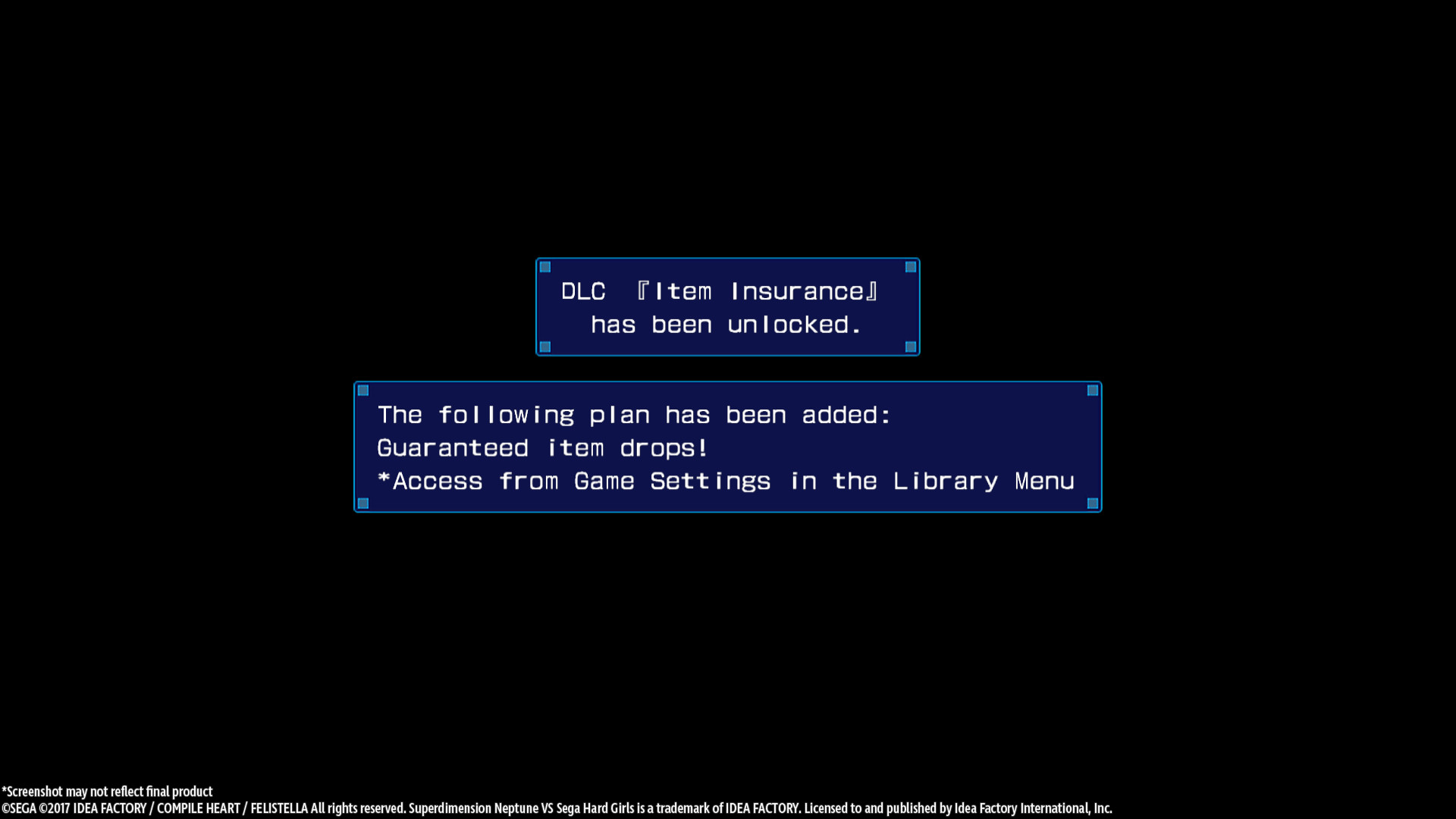 Superdimension Neptune VS Sega Hard Girls - Item Insurance DLC Steam CD Key