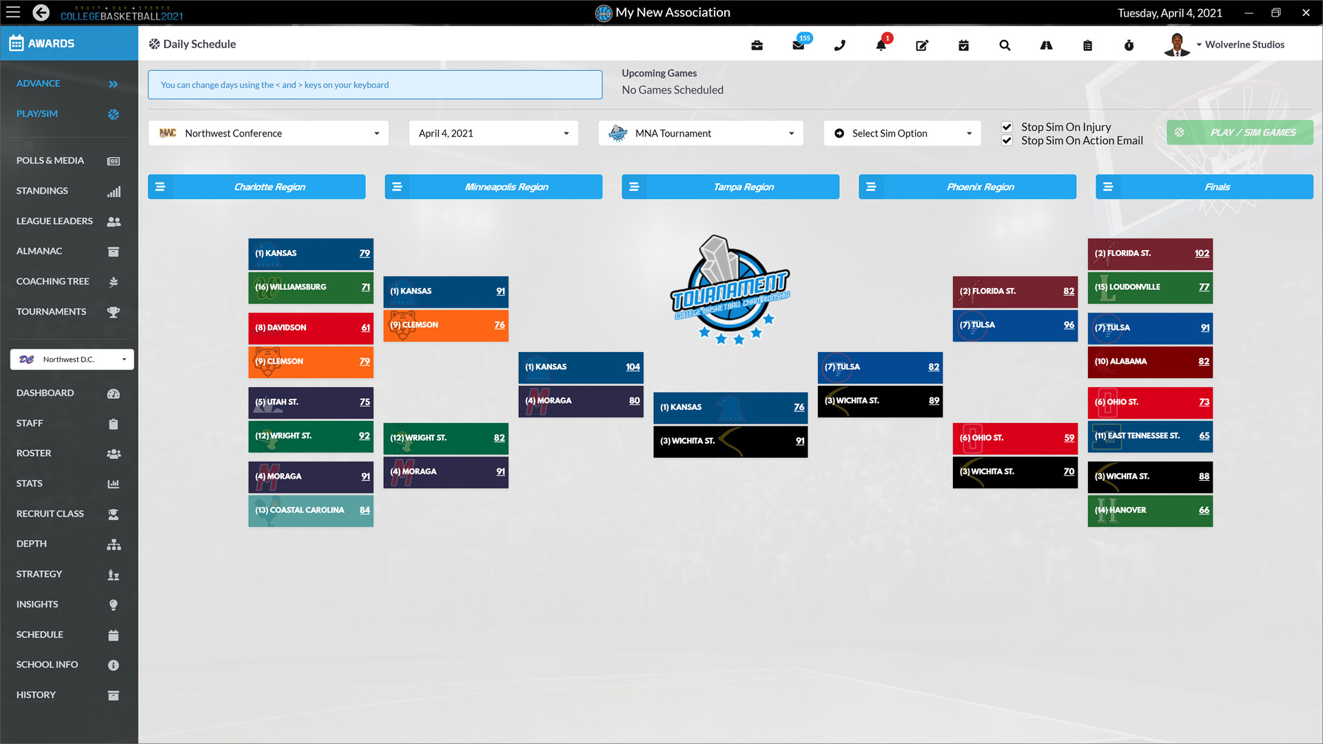 Draft Day Sports: College Basketball 2021 Steam Account