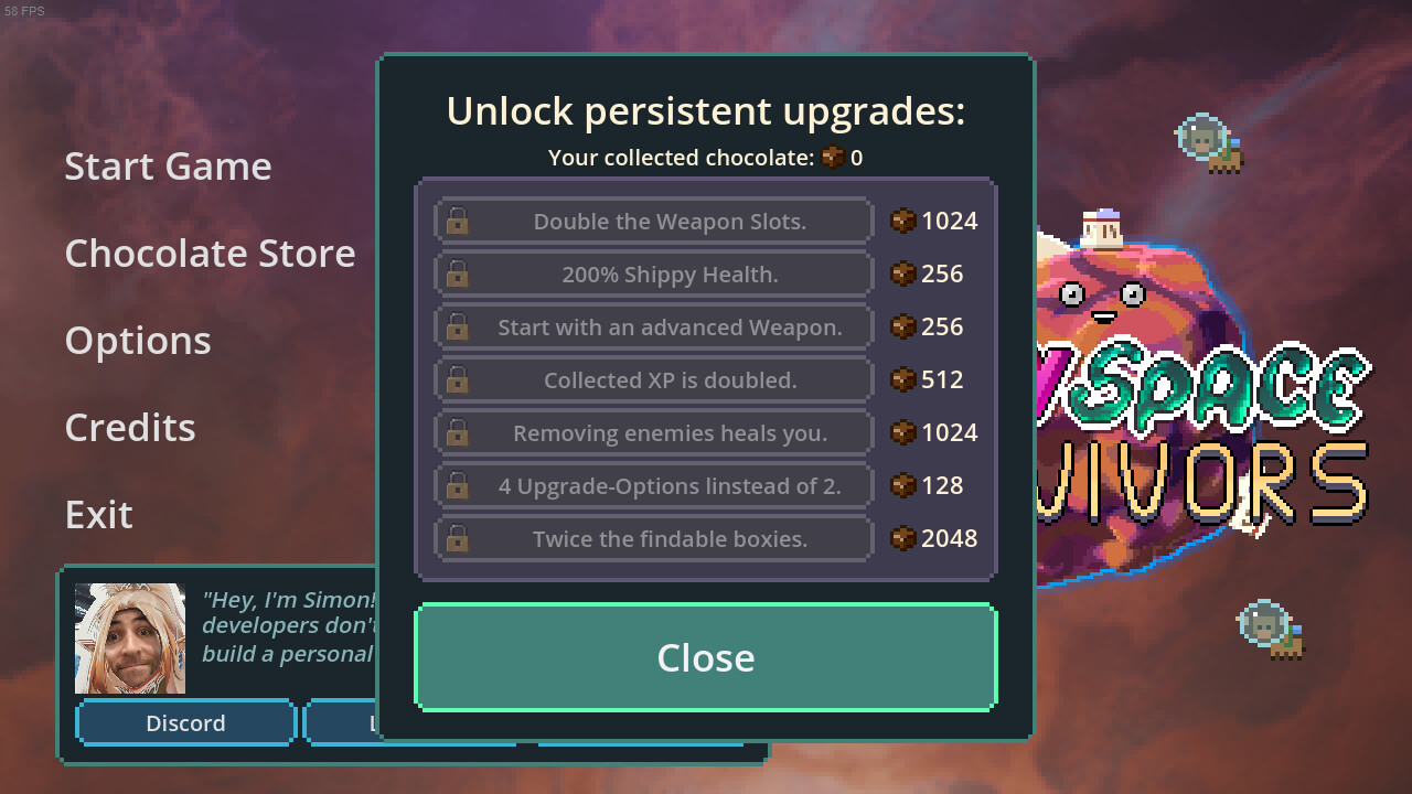 Cozy Space Survivors PC Steam CD Key