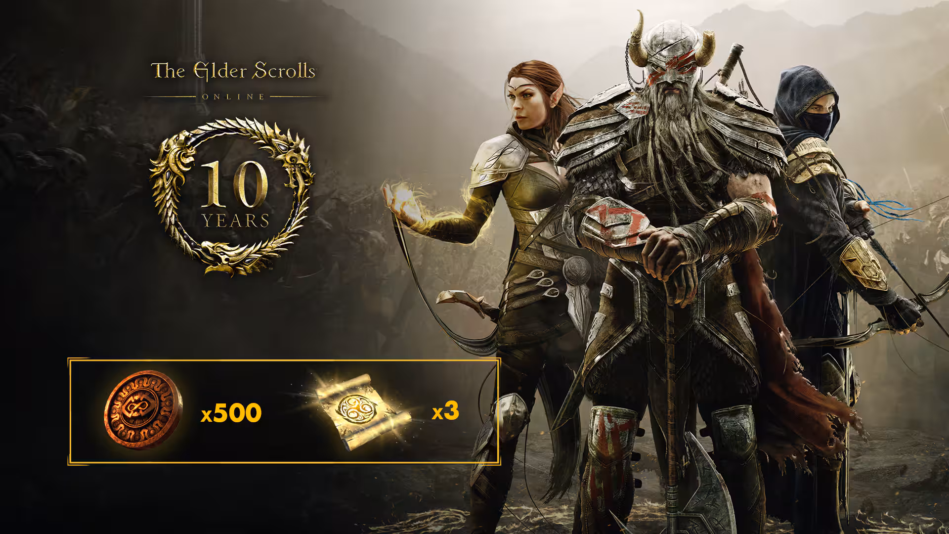 The Elder Scrolls Online - 10th Anniversary Pack DLC XBOX One / Xbox Series X|S / PC CD Key