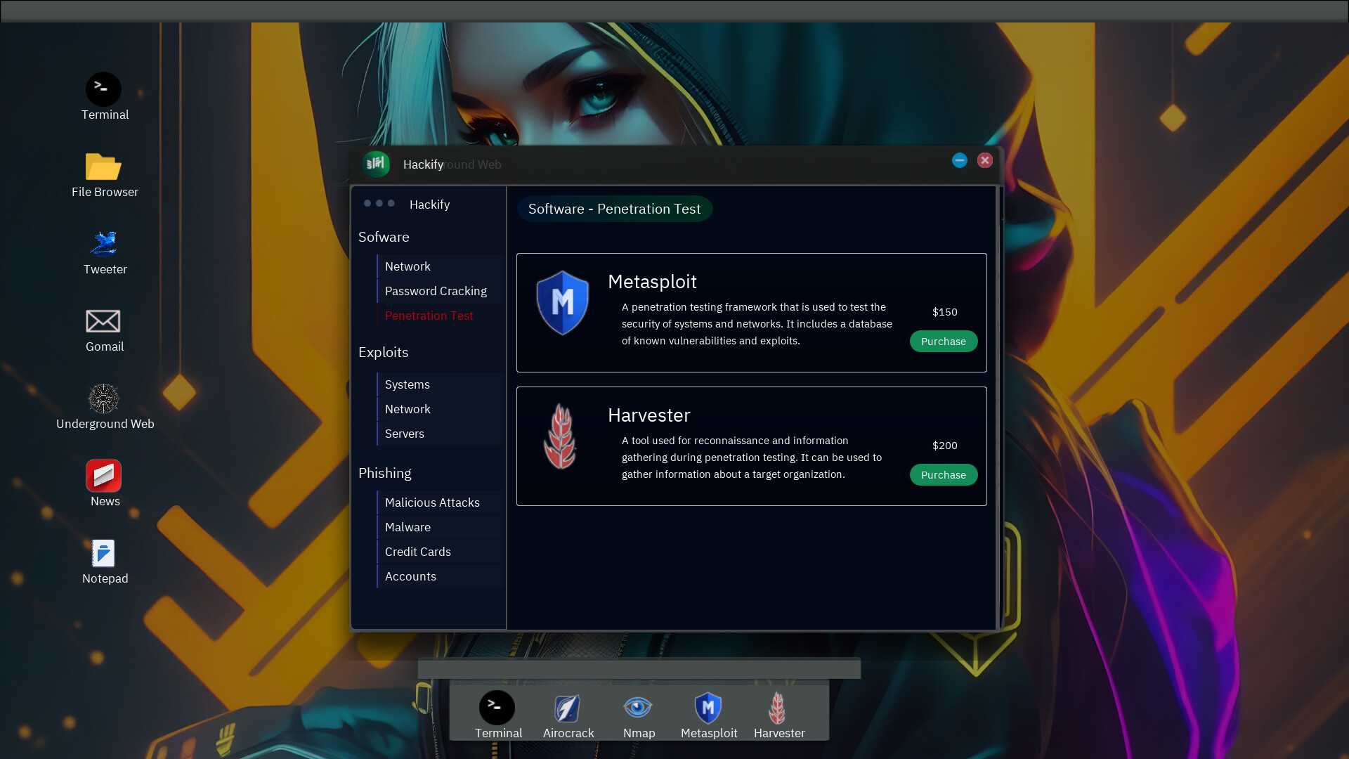 Anonymous Hacker Simulator PC Steam Account