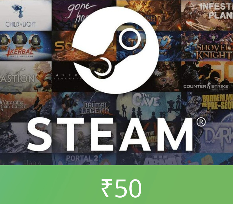 Steam Wallet Card ₹50 INR Activation Code