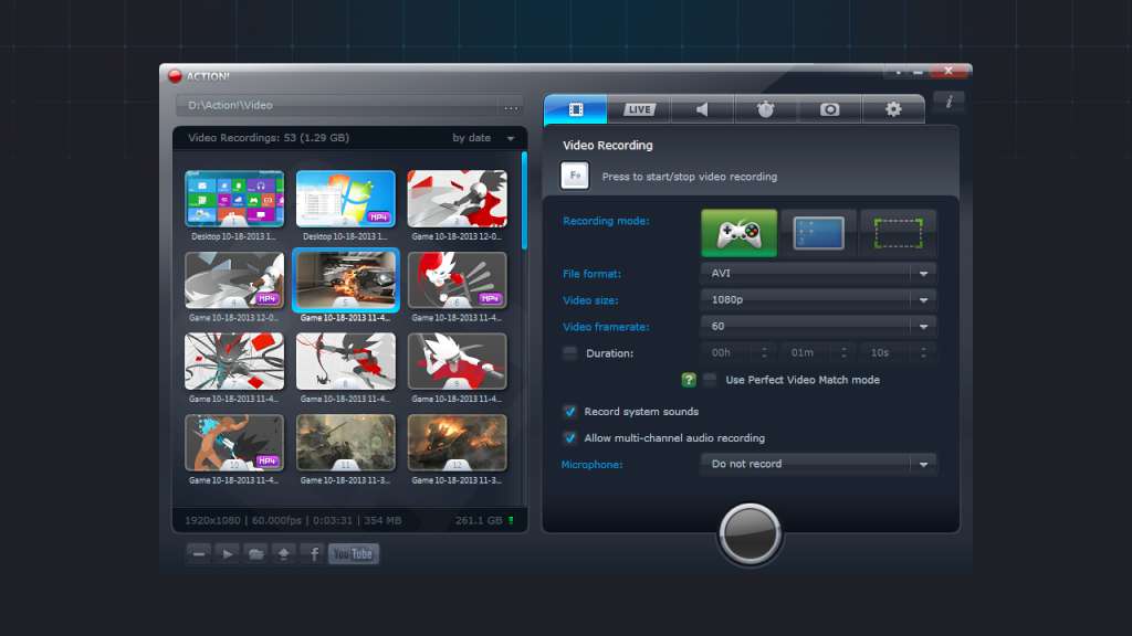 Action! - Gameplay Recording and Streaming PC Steam Account