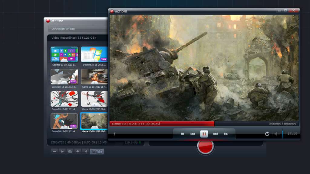 Action! - Gameplay Recording and Streaming PC Steam Account