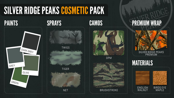 theHunter: Call of the Wild - Silver Ridge Peaks Cosmetic Pack DLC PC Steam CD Key (valid until March, 2027)
