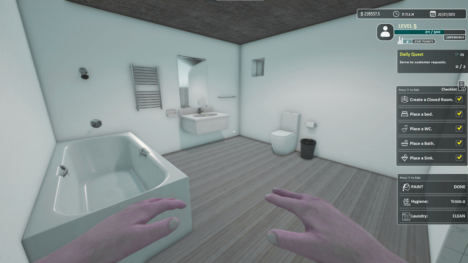 Hotel Owner Simulator PC Steam Account