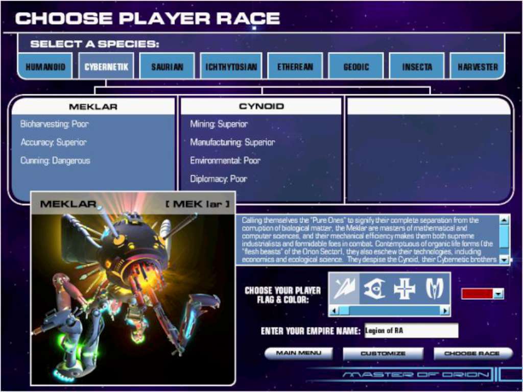 Master of Orion 3 PC Steam Account