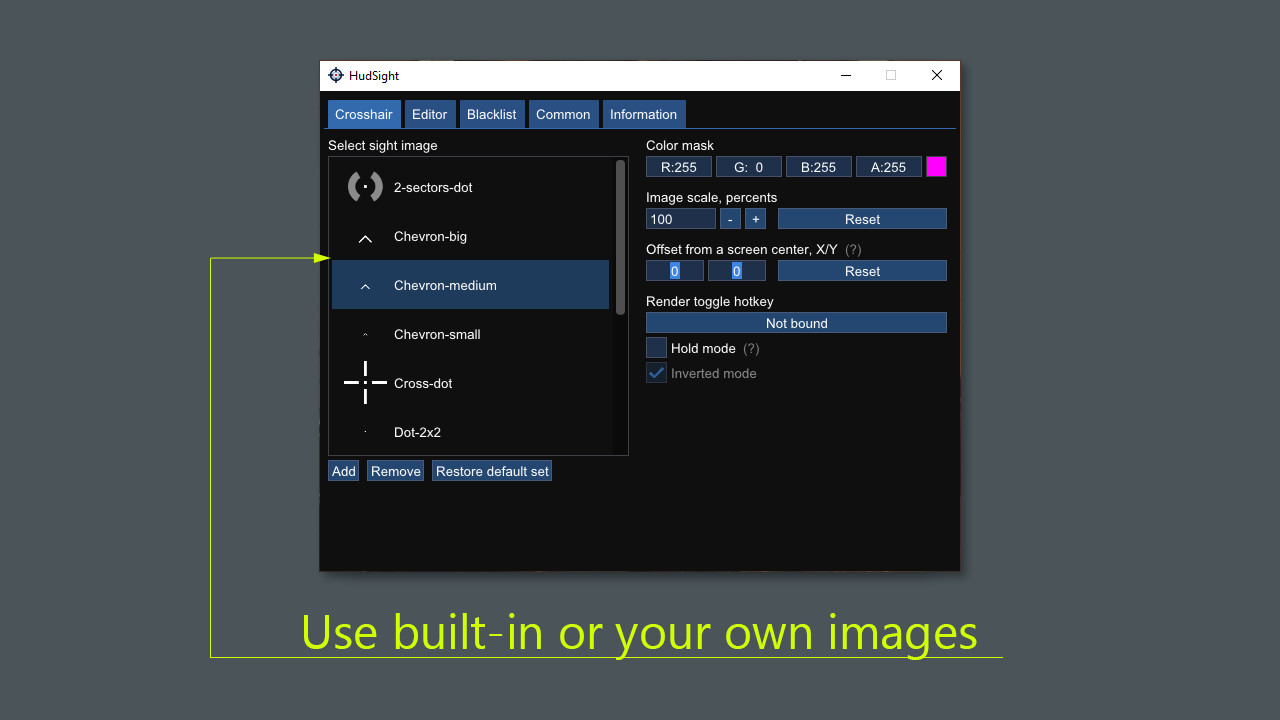 HudSight - crosshair overlay PC Steam Account