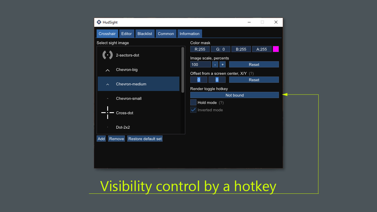 HudSight - crosshair overlay PC Steam Account