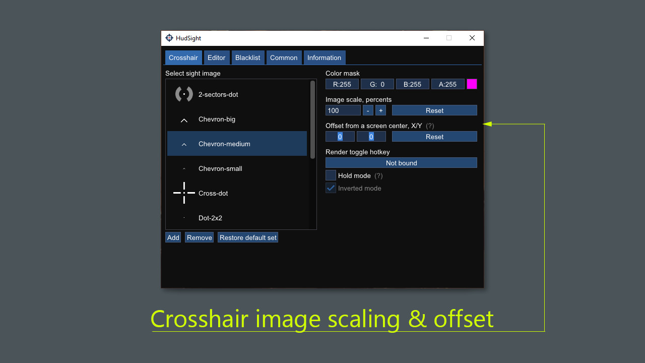 HudSight - crosshair overlay PC Steam Account