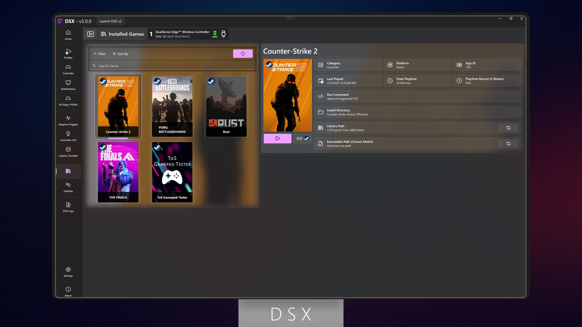 DSX PC Steam Account