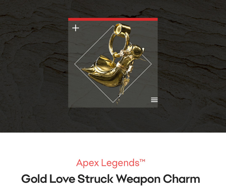 Apex Legends - Gold Lovestruck Weapon Charm DLC XBOX One / Xbox Series X|S CD Key