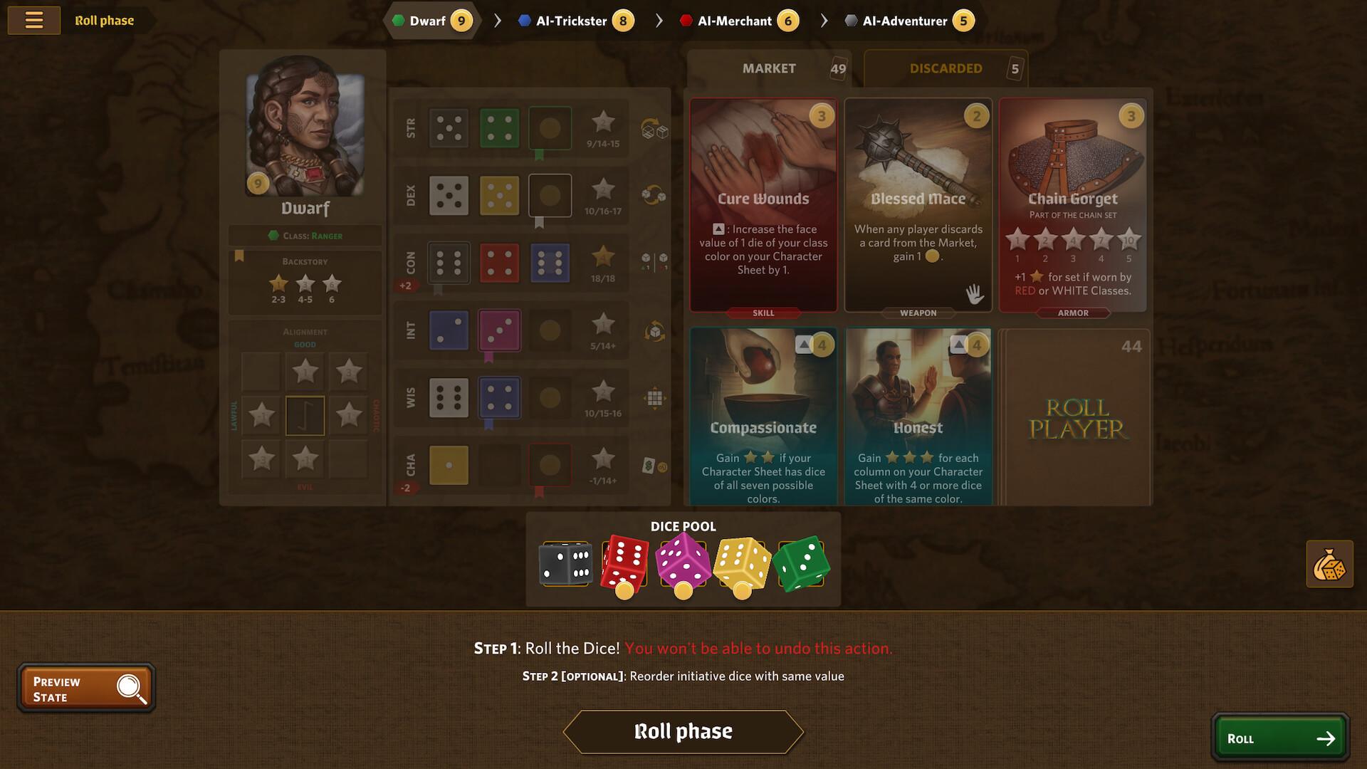 Roll Player - The Board Game PC Steam CD Key