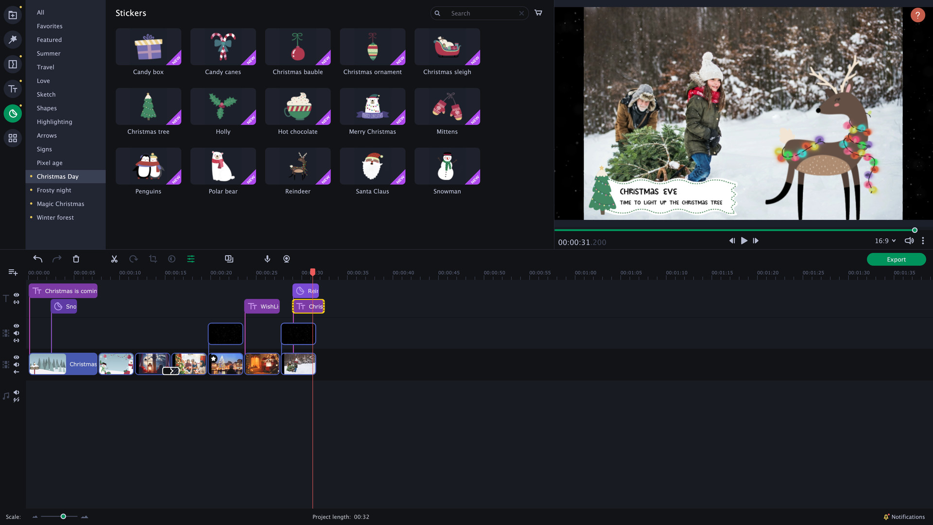 Movavi Slideshow Maker 8 Effects - Christmas Party Set DLC PC Steam CD Key