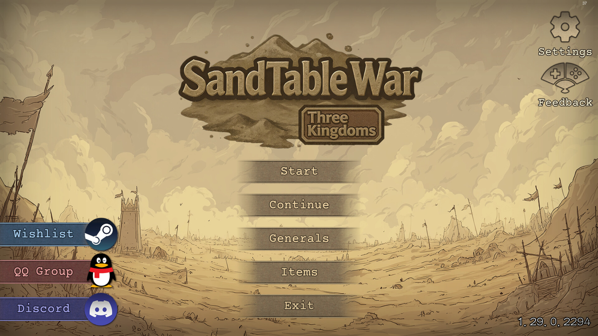 SandTable War: Three Kingdoms PC Steam CD Key