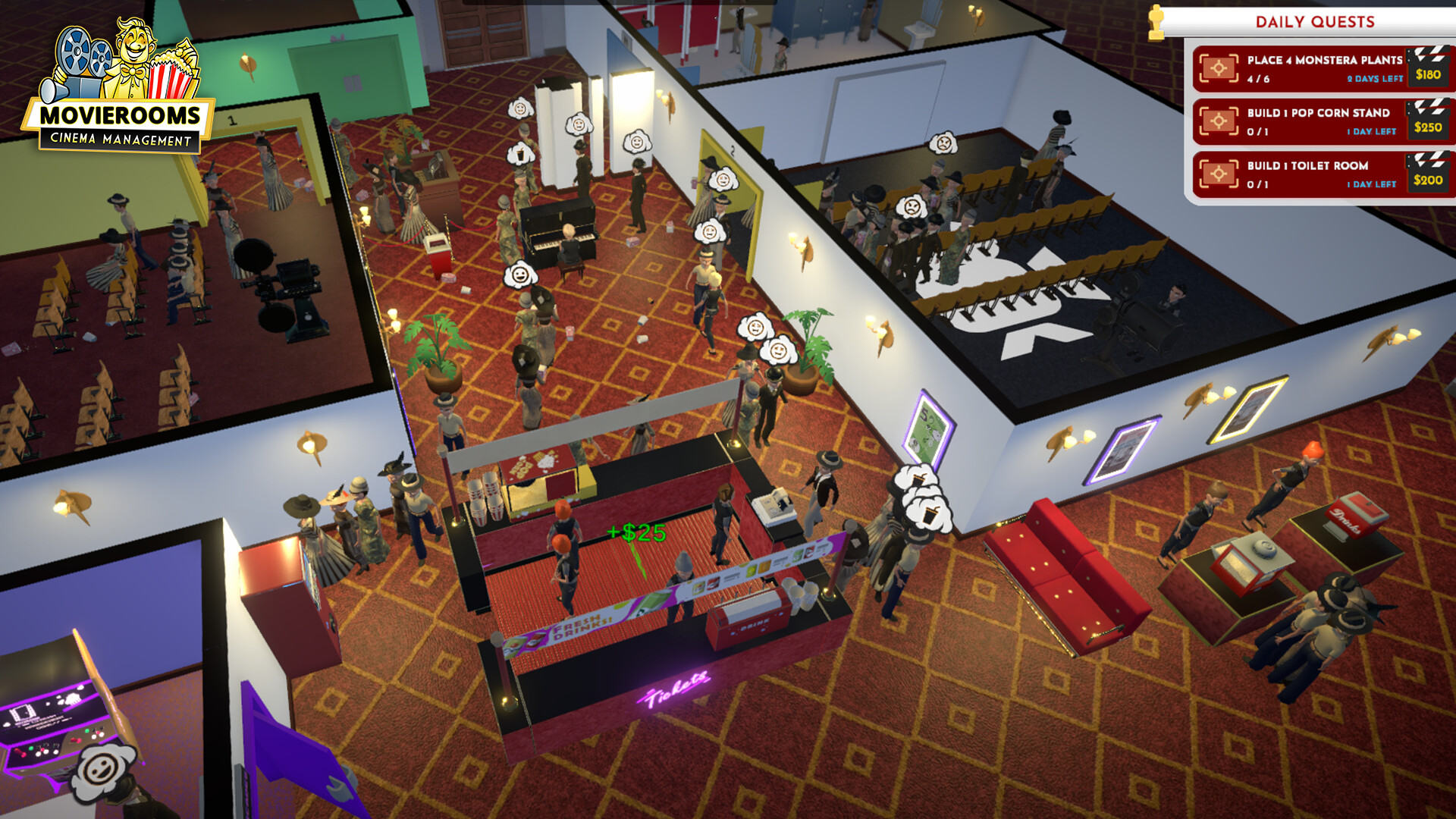 Movierooms - Cinema Management PC Steam CD Key
