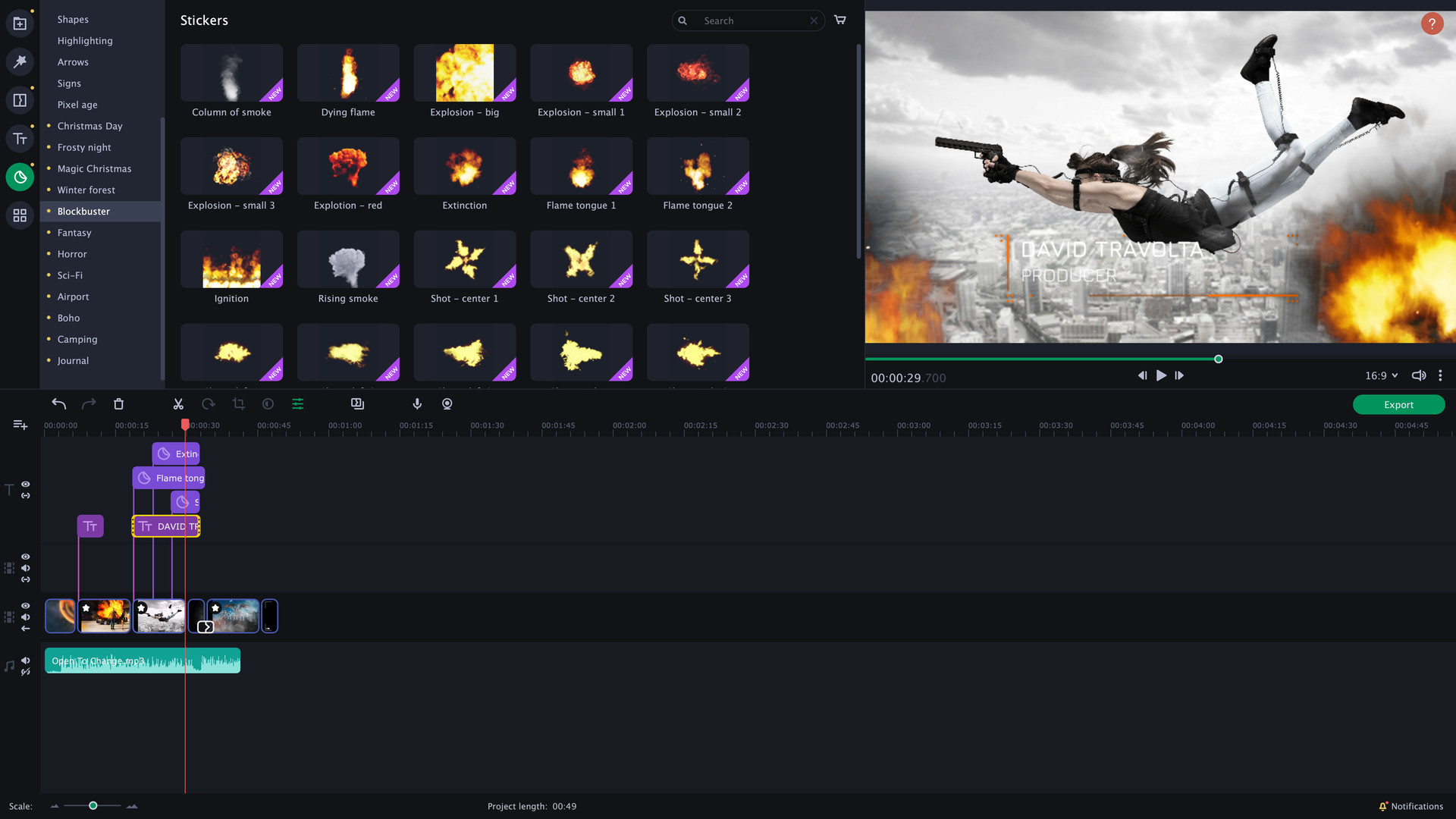 Movavi Slideshow Maker 8 Effects - Cinematic Set DLC PC Steam CD Key